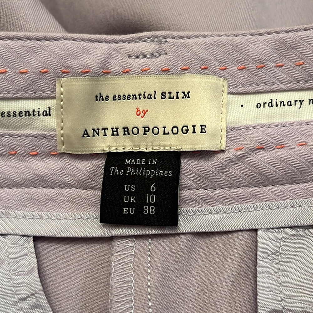 Anthropologie the essential slim‎ pants, size 6, NWT - Picture 12 of 14